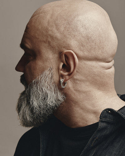 Silver single earring PRIMAL