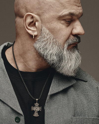 Earring - ring BRUTAL (14k yellow gold)