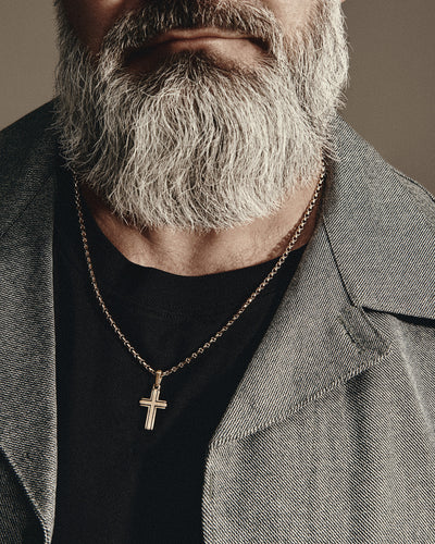 Cross SANDHED (14k yellow gold)
