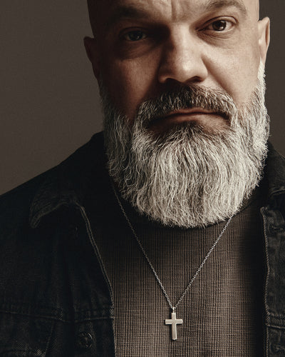 Silver cross on a chain VÉRITÉ