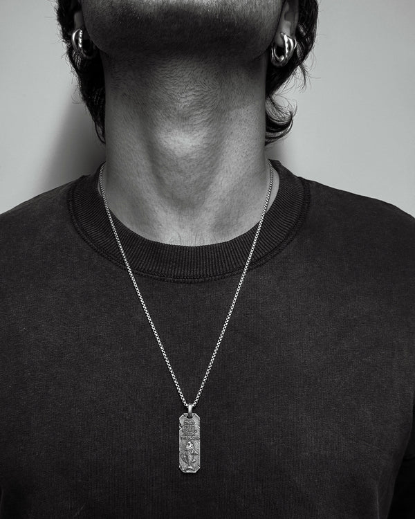 Silver pendant AGAINST THE FLOW