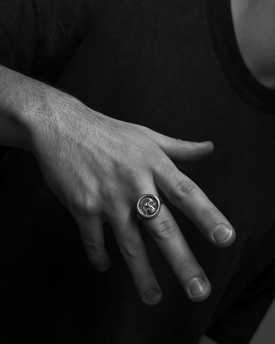 Silver ring AETERNUM