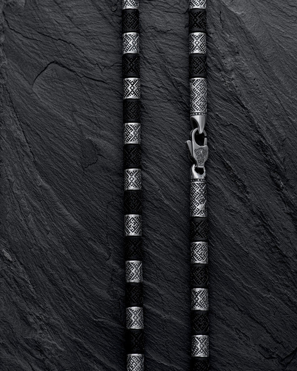 Silver chain SVAROG (ebony)