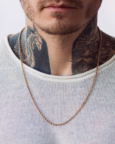 14k rose gold chain EROS