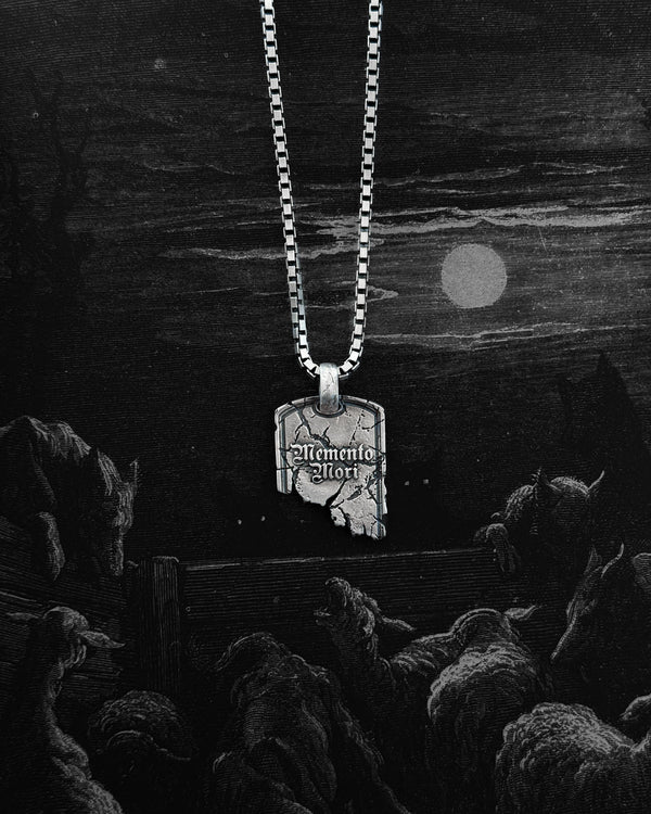Silberanhänger SCRIPTUM. MEMENTO MORI