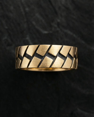 Ring ROUTE (14k yellow gold)