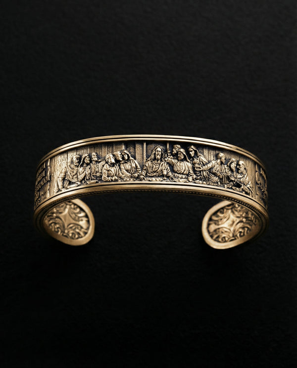 Bangle THE LAST SUPPER (14k yellow gold)