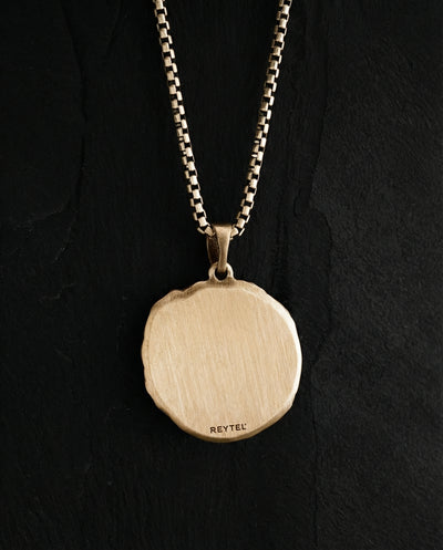 Pendant SUN MOON and STARS (14k yellow gold)