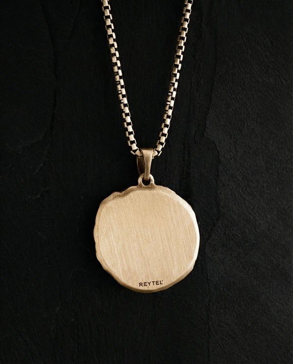 Pendant SUN MOON and STARS (14k yellow gold)