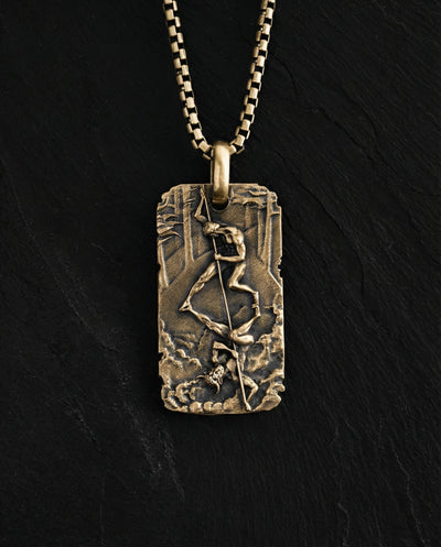 Pendant BOXE OMBRA (14k yellow gold)