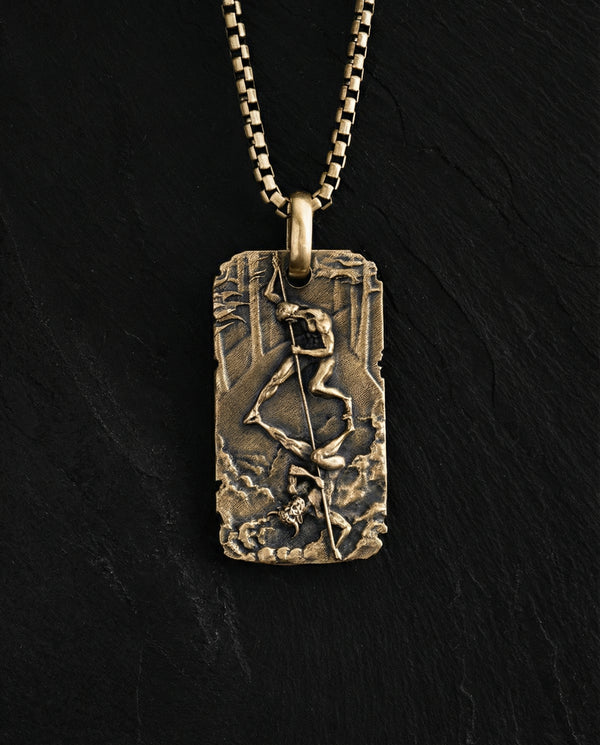 Pendant BOXE OMBRA (14k yellow gold)