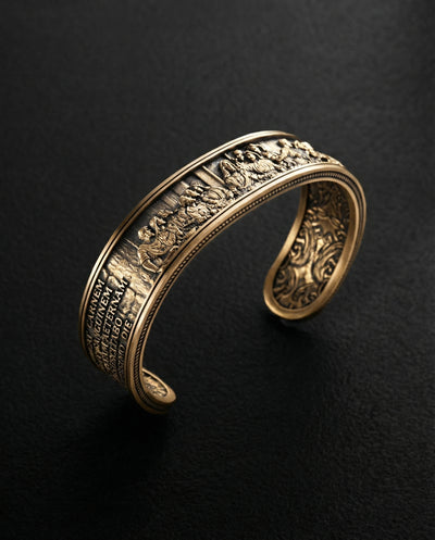 Bangle THE LAST SUPPER (14k yellow gold)