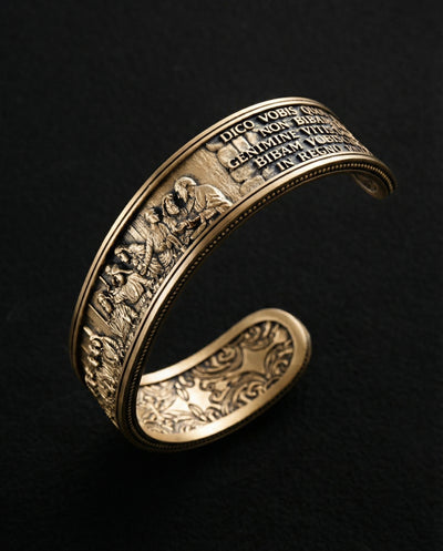 Bangle THE LAST SUPPER (14k yellow gold)
