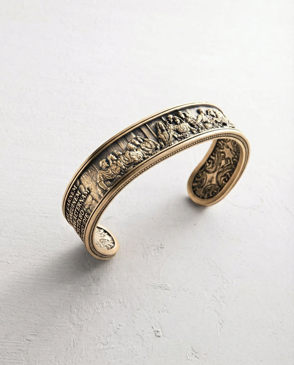 Bangle THE LAST SUPPER (14k yellow gold)