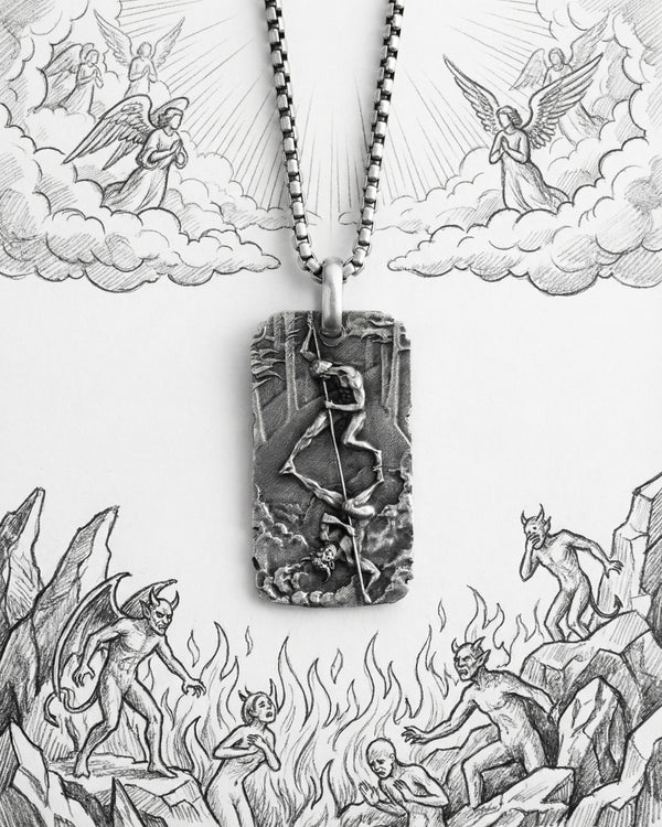 Pendentif en argent BOXE OMBRA