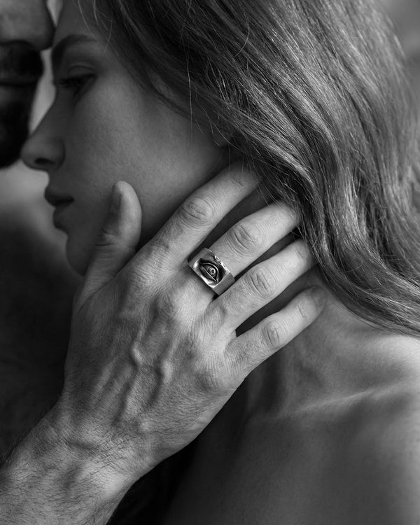 Silver ring EYE OF PROVIDENCE