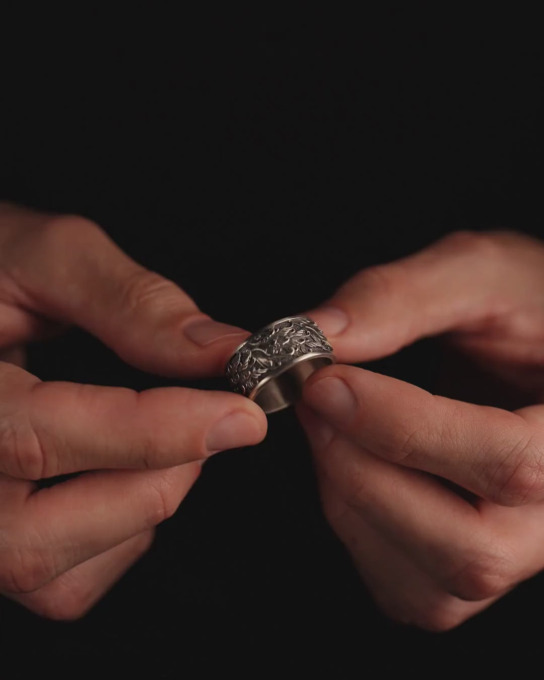 JAPANESE WAVE silver ring