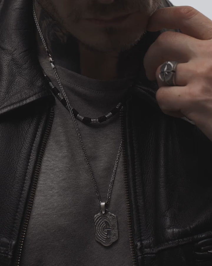 Bague en argent COMPASS