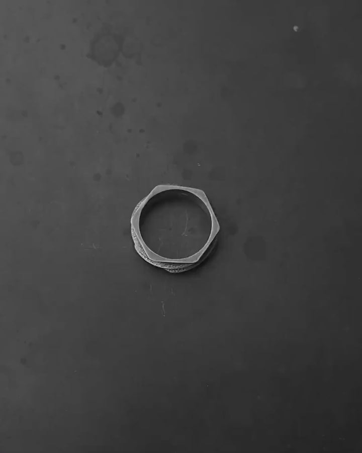 Bague en argent TORNADE