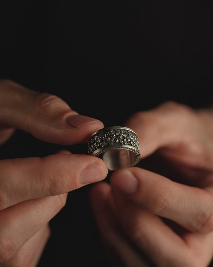 Silver ring MALTESE CROSS