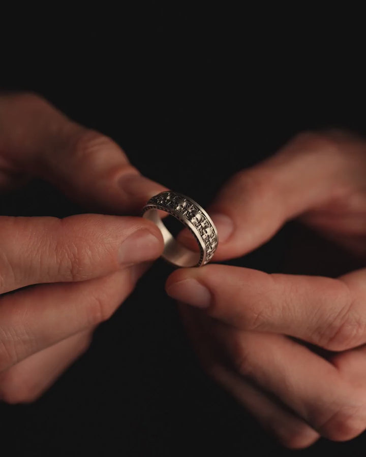 Bague en argent MEMENTO MORI