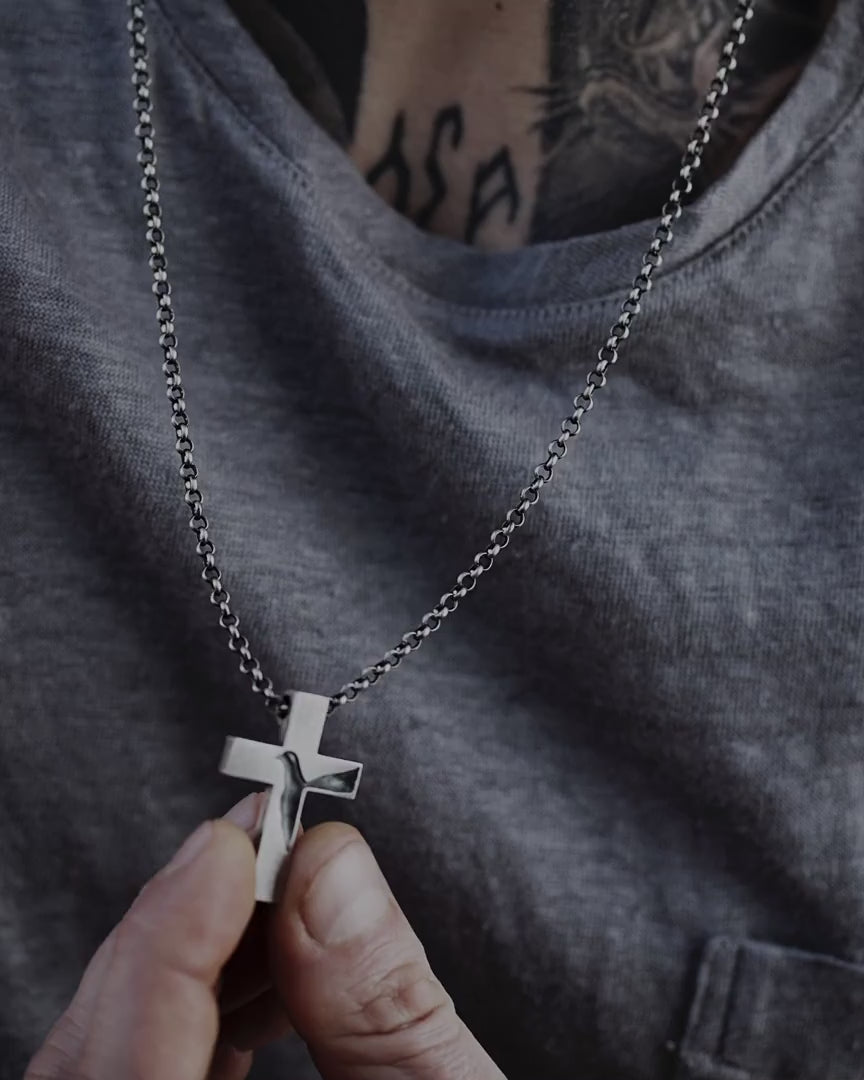 Silver cross DIVINE
