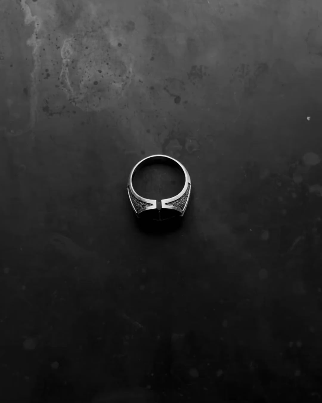 Bague en argent COMPASS