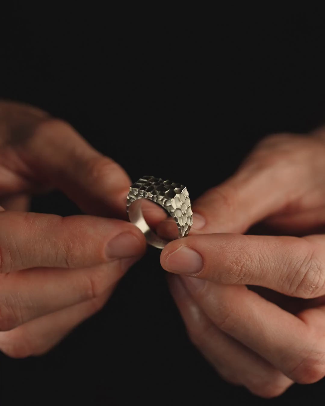 Bague en argent KRATER