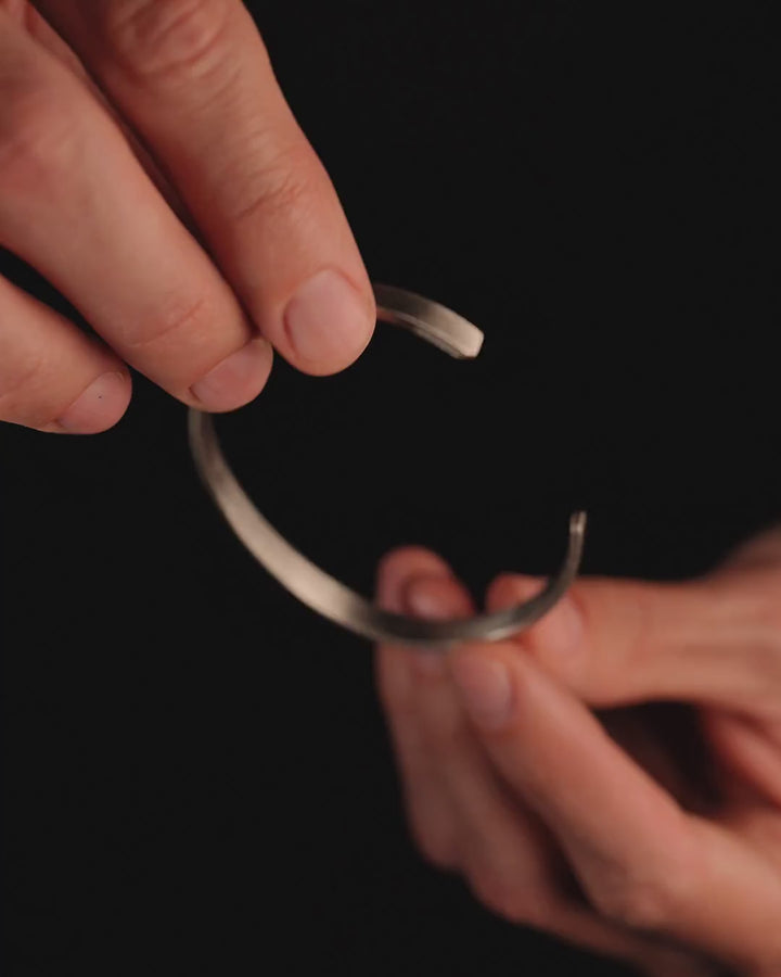 Bracelet jonc en argent FIDES