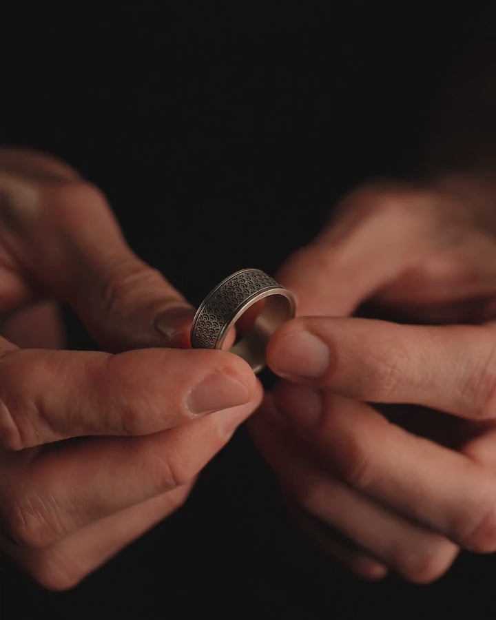 Bague en argent SKALLER
