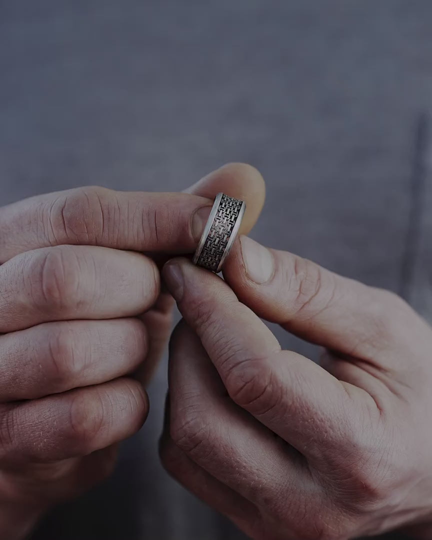 Bague en argent HÉPHÊSTE