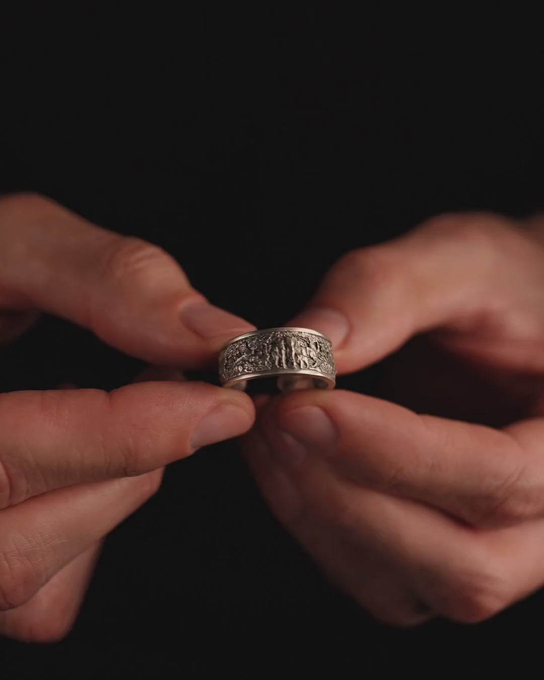 Bague en argent FAMILLE D'ÉLÉPHANTS