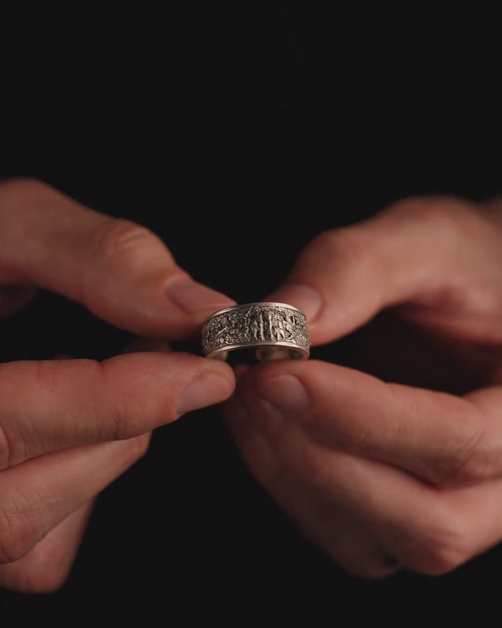 Bague en argent FAMILLE D'ÉLÉPHANTS