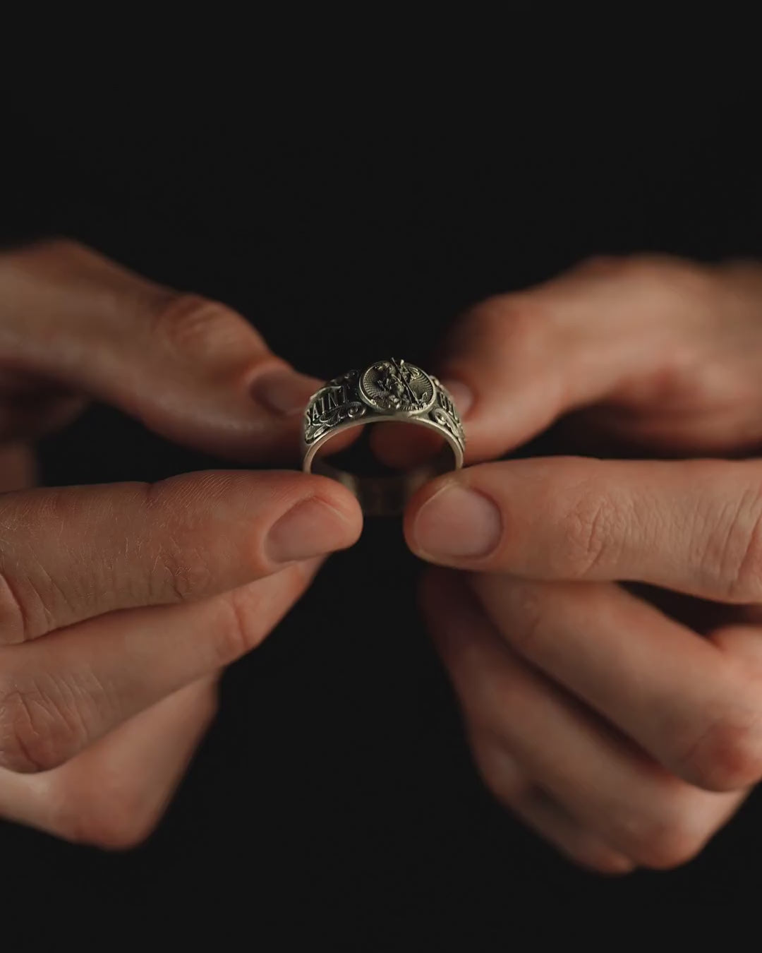Bague en argent SAINT GEORGE