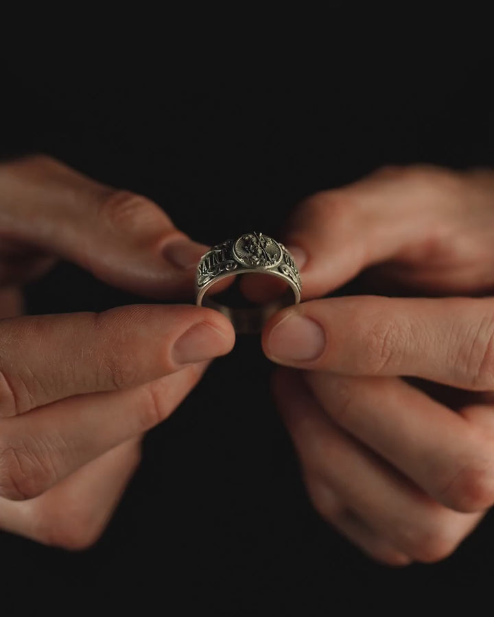 Bague en argent SAINT GEORGE