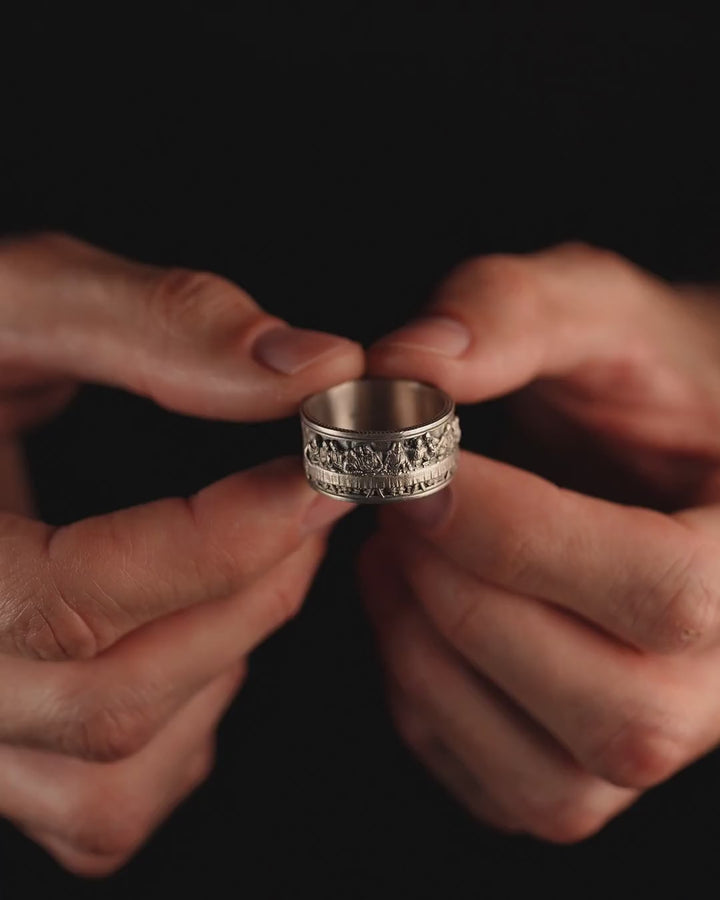 Bague en argent LA DERNIÈRE CÈNE (Léonard)