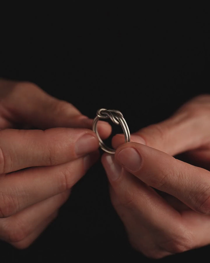 Silver ring REEF KNOT