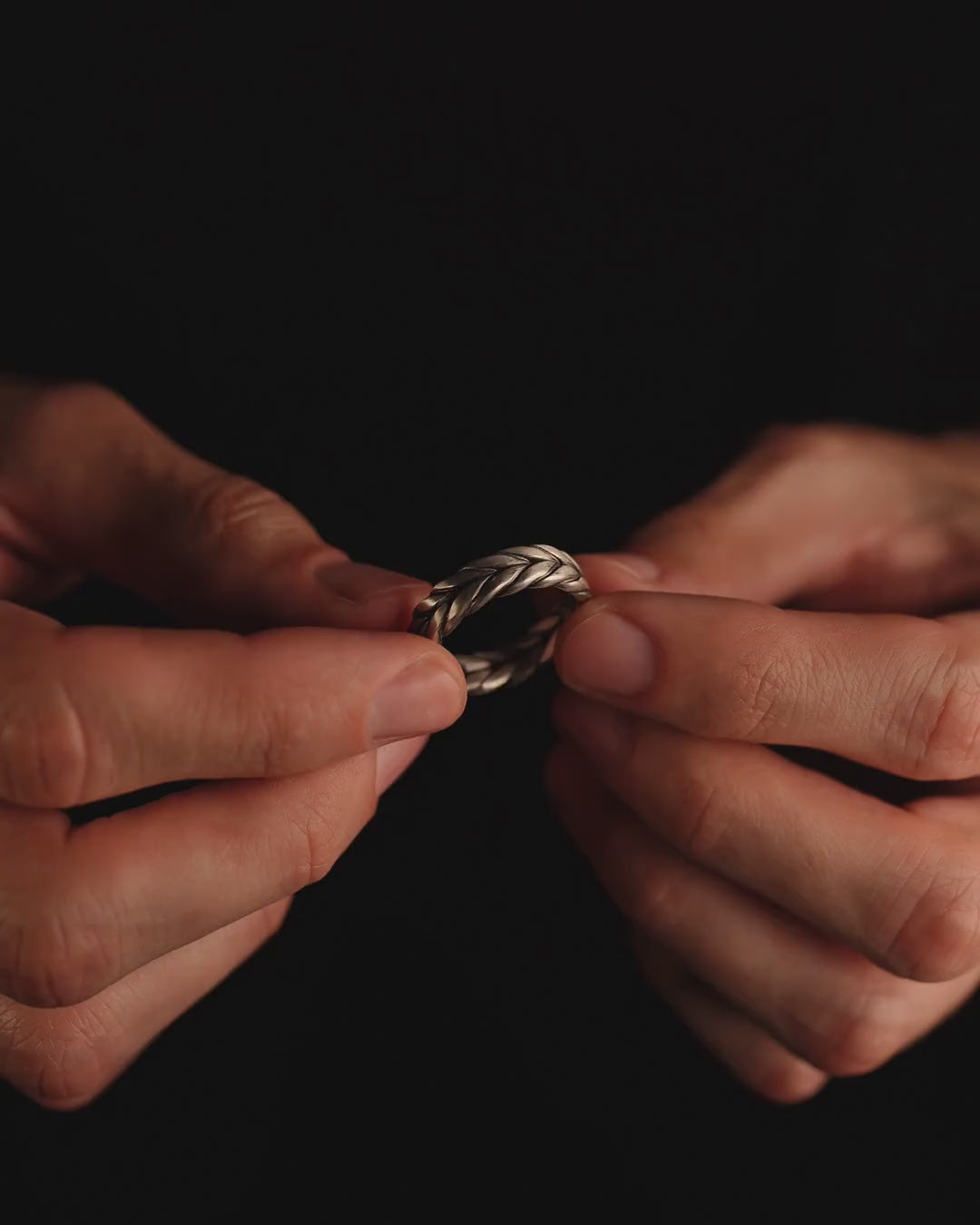 Silver ring TRITICUM