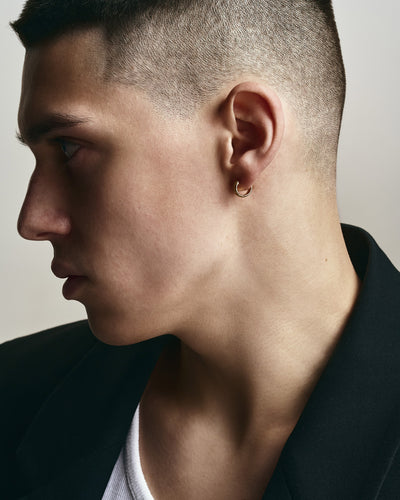 14k yellow gold single earring THE HOOP