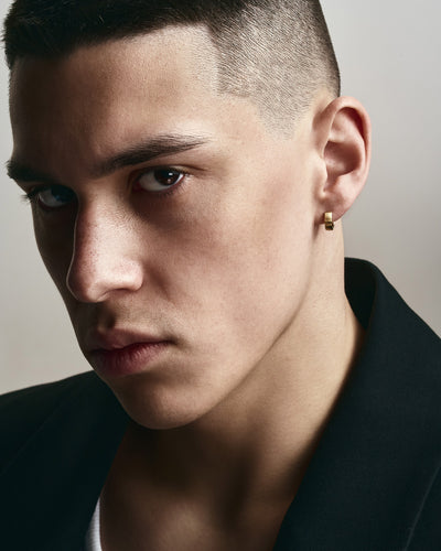 14k yellow gold single earring THE HOOP