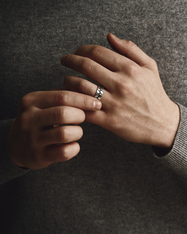 Bague en argent ROUTE