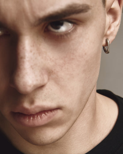 Silver single - earring MIRROR