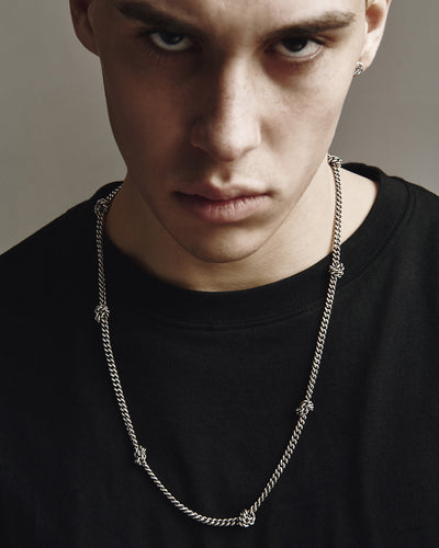 Silver chain KNOTEN