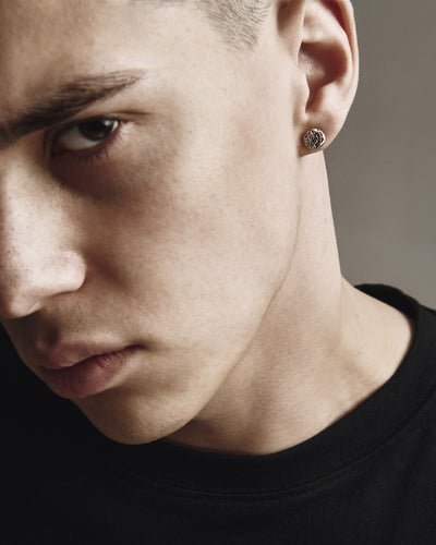 Silver Single Earring MOON