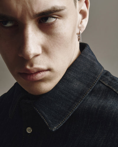 Single earring REYTEL (14k white gold)