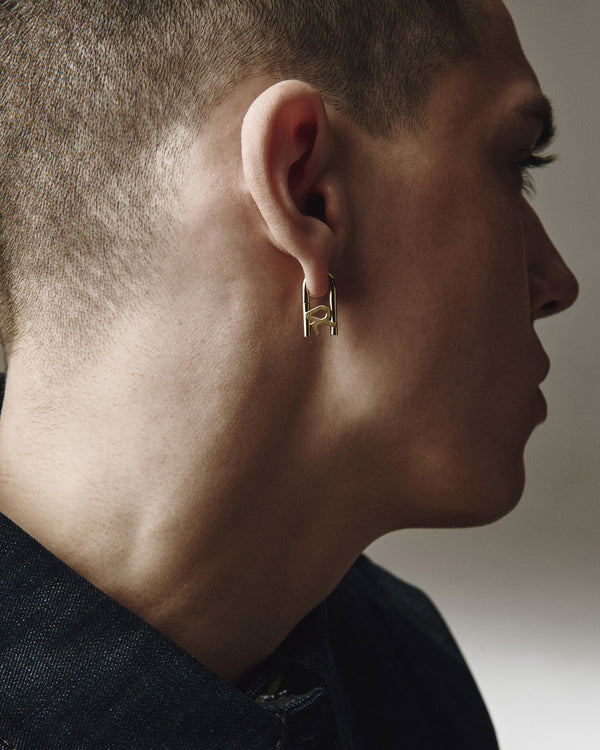 Single earring REYTEL (14k yellow gold)