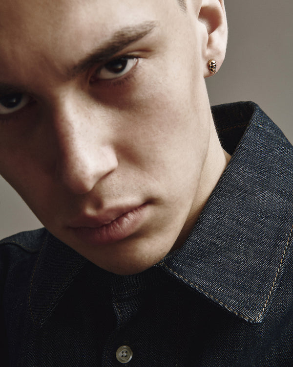 Orecchino singolo SCHEDEL in oro giallo 14k