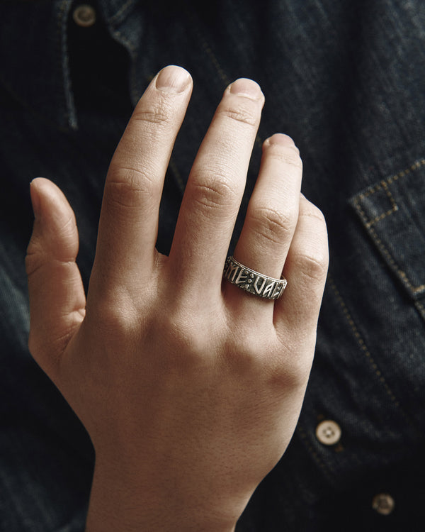 Silver ring VALHALL AWAITS ME