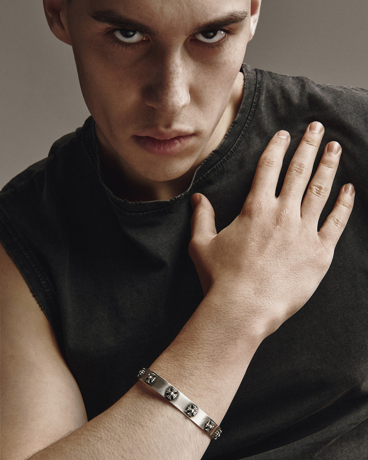 Silver bangle CROIX DES TEMPLIERS