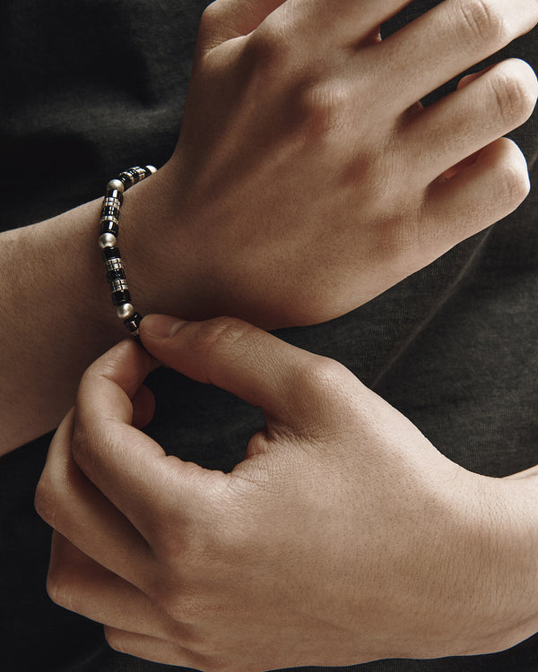 Silver bracelet TALENT. KERAMIK